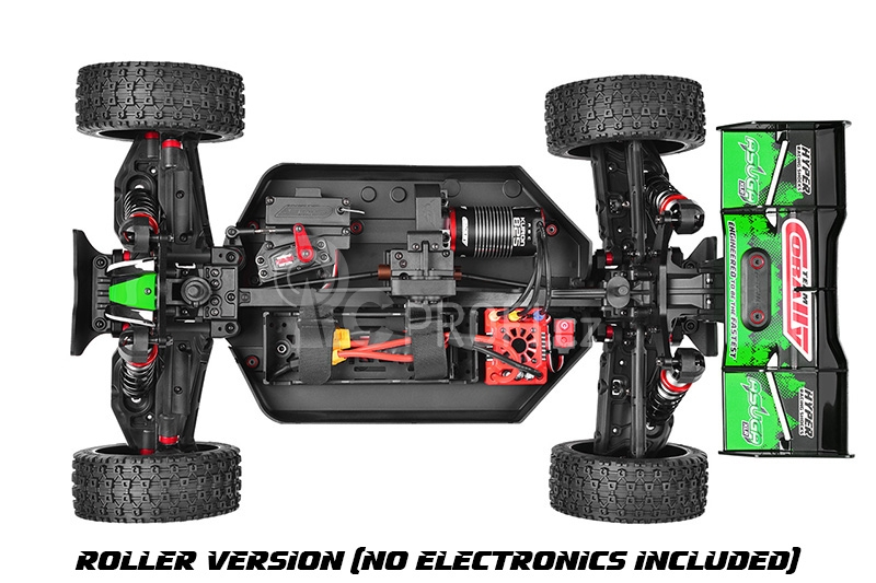 RC auto ASUGA XLR 6S - buggy 4WD - PRO Roller šasi, zelená