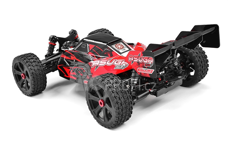 RC auto Asuga XLR 6S - buggy 4WD - RTR, červená