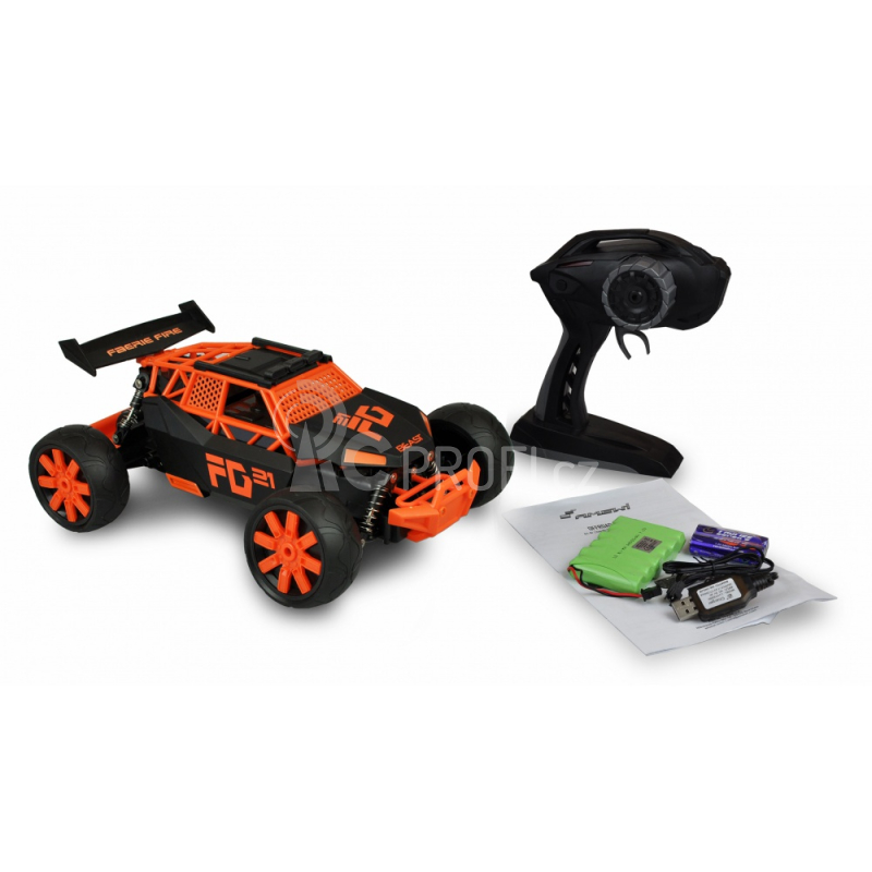 RC auto Beast písečná buggy, oranžová