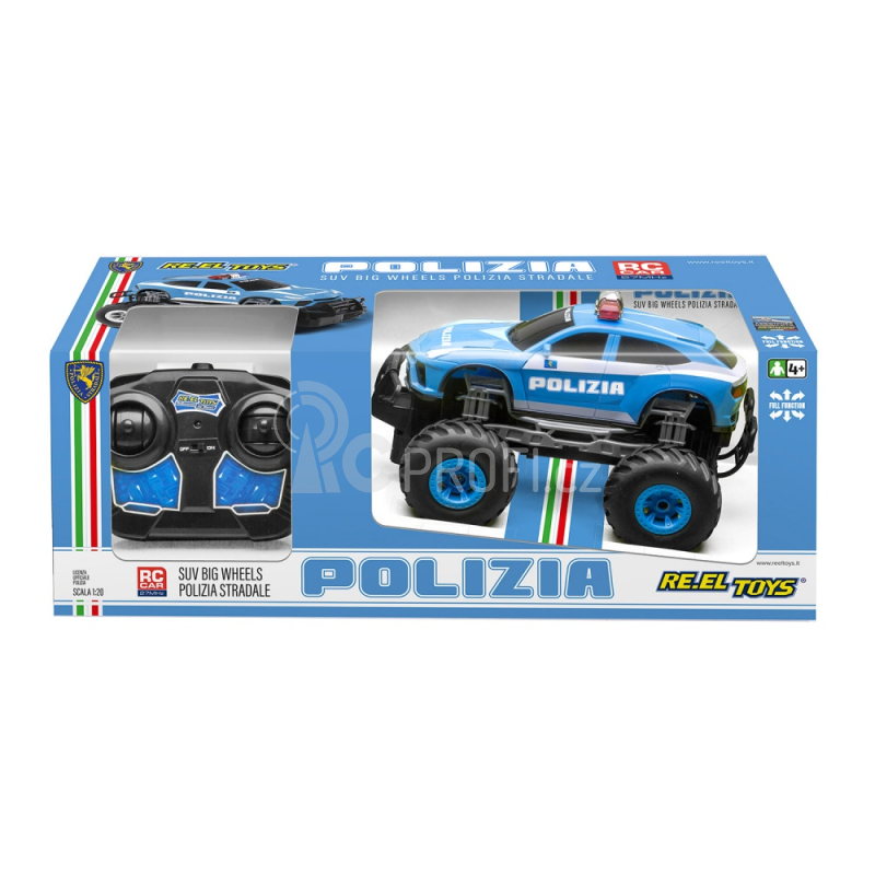 RC auto Big Wheels SUV Polizia