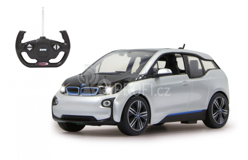 RC auto BMW I3, stříbrná