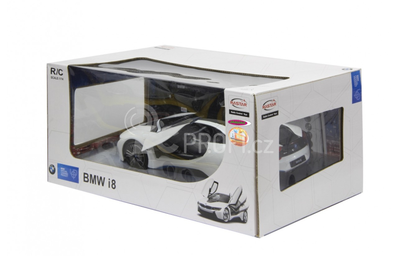 RC auto BMW i8, bílá