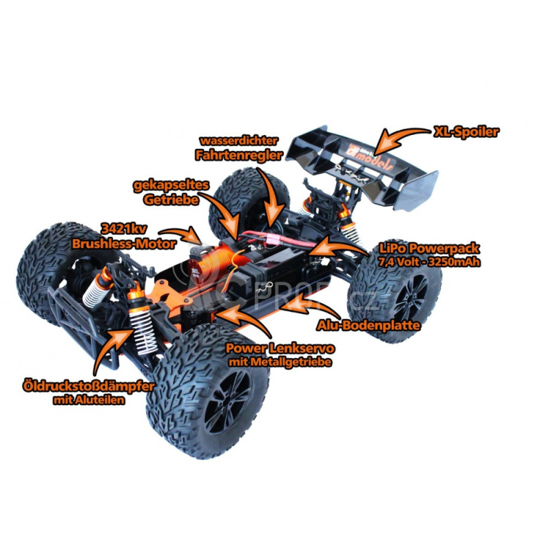 RC auto Bruggy BL Brushless 1:10XL, zelená