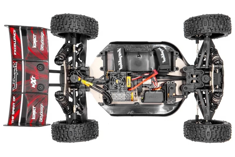 RC auto Buggy Spirit NXT EVO2 brushless RTR 4WD, červená