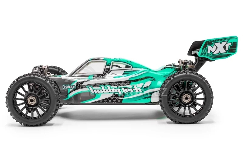 RC auto Buggy Spirit NXT EVO2 brushless RTR 4WD, tyrkysová
