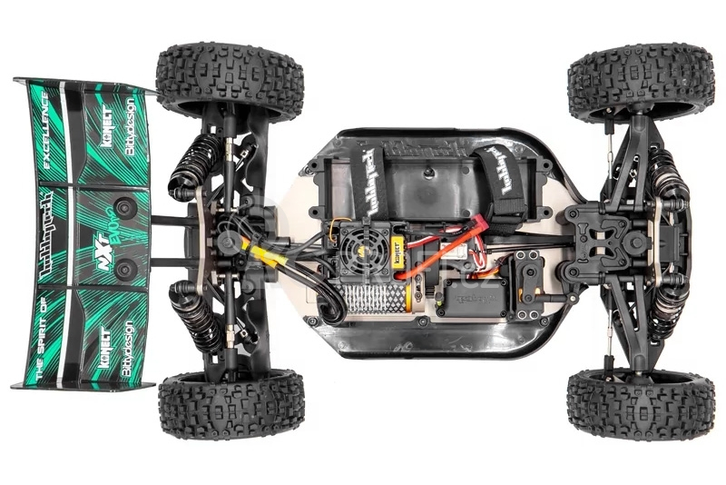 RC auto Buggy Spirit NXT EVO2 brushless RTR 4WD, žlutá