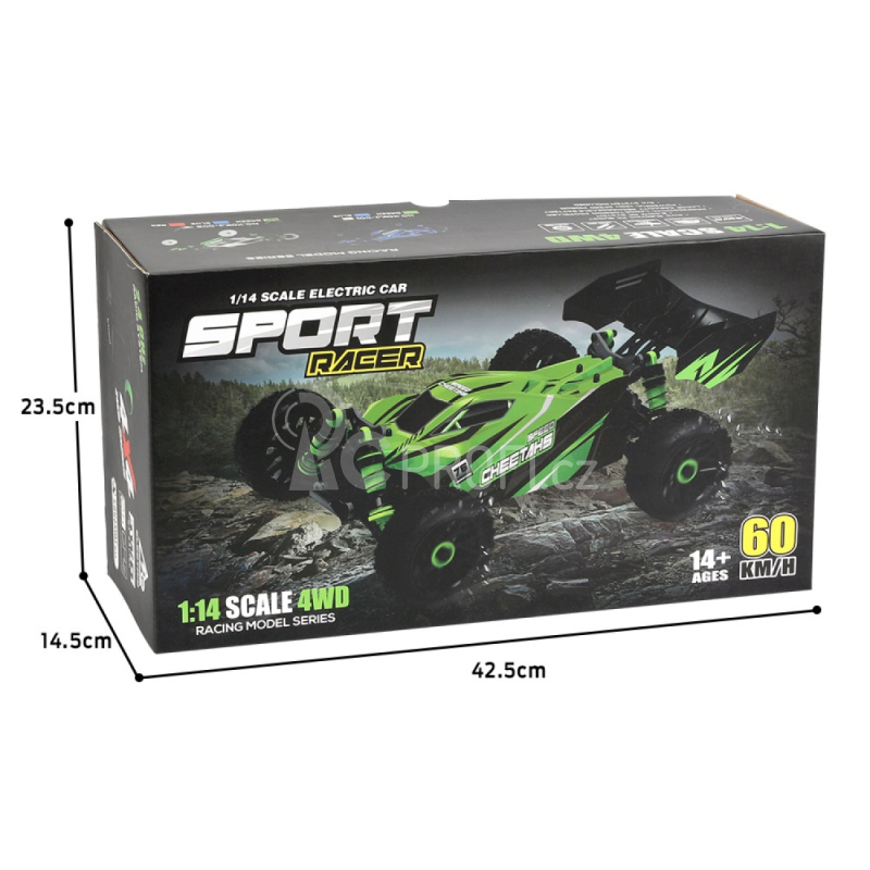 RC auto buggy Sport Racer, bílo-zelená