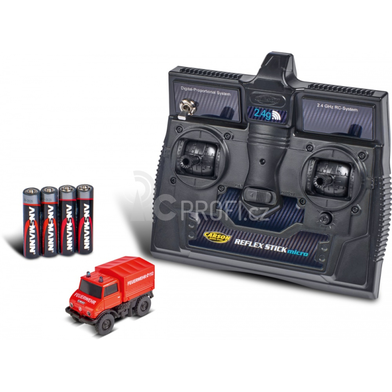 RC auto Carson 1:87 MB Unimog U406 Hasiči
