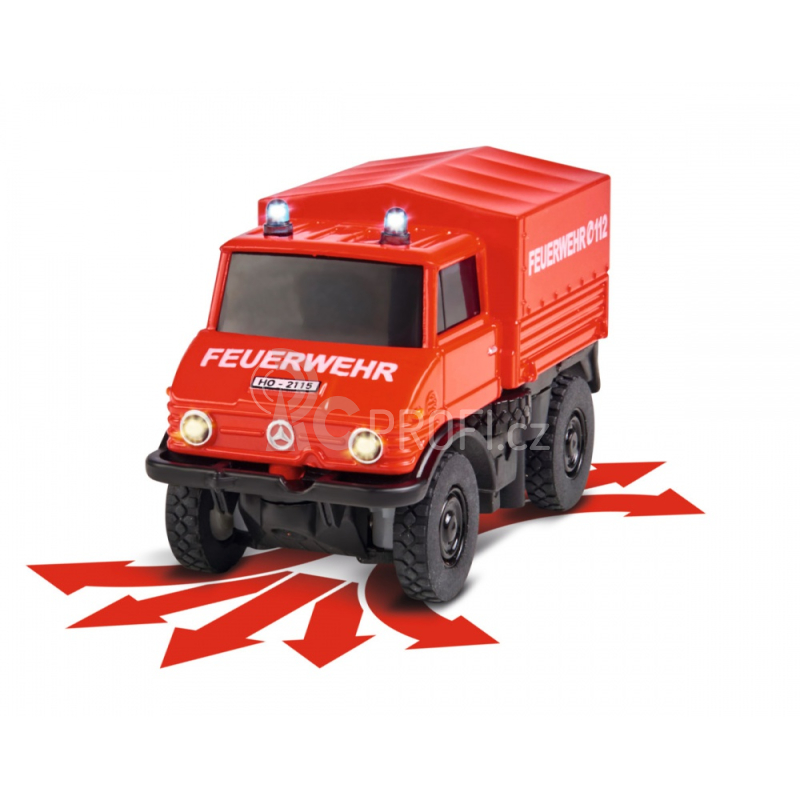 RC auto Carson 1:87 MB Unimog U406 Hasiči