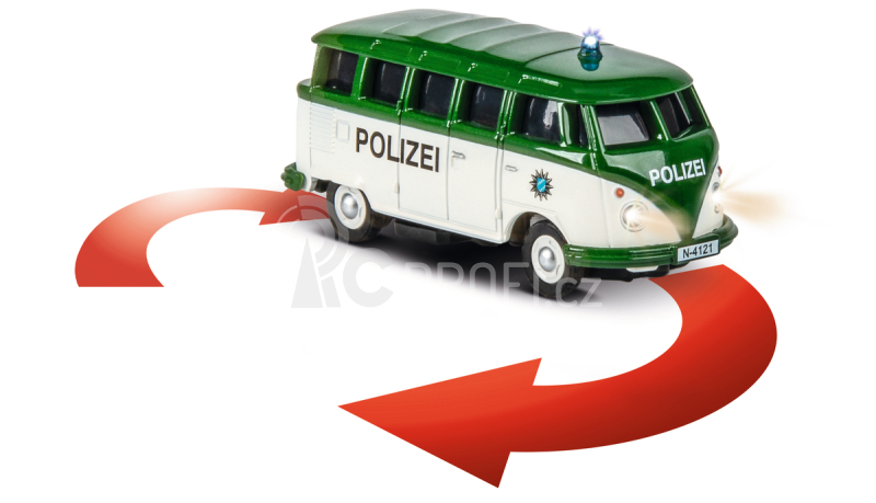 RC auto Carson VW T1 Samba Bus Polizei 1:87