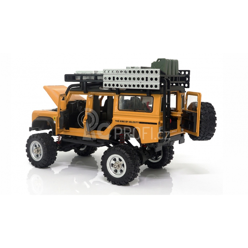 RC auto D90X28 Metall Scale Crawler, žlutá