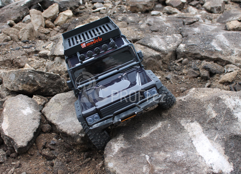 RC auto DF-4J Crawler XXL, tmavě šedá