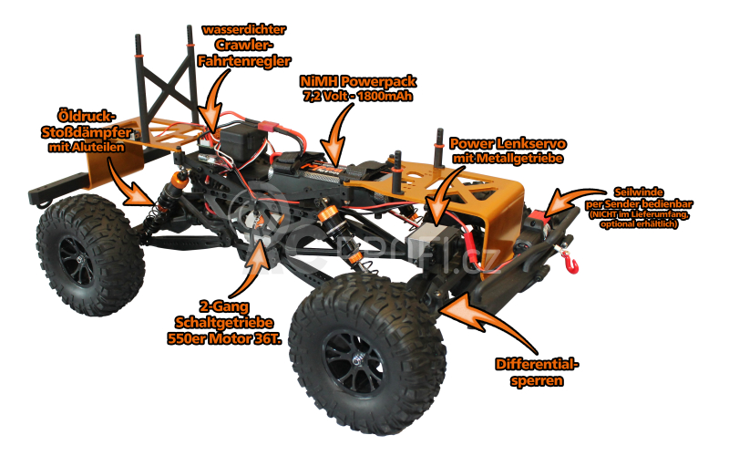 RC auto DF-4J XXL 2021, černá