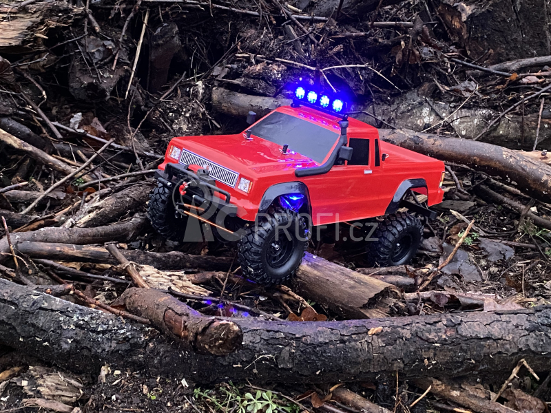 RC auto DF-4S Crawler XL 313mm Edition, červená