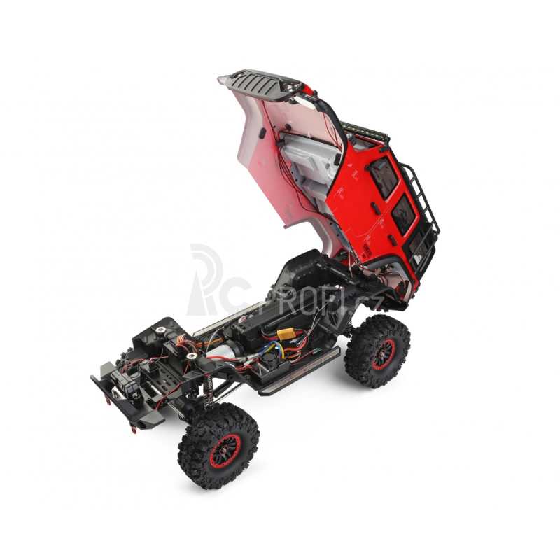 RC auto DF-4S PRO Crawler 313mm 1:10, červená