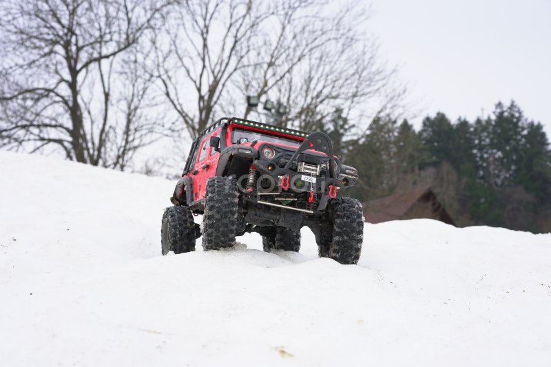 RC auto DF-4S PRO Crawler 313mm 1:10, červená
