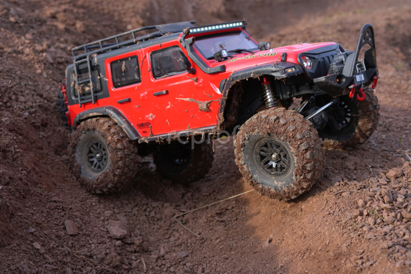 RC auto DF-4S PRO Crawler 313mm 1:10, červená