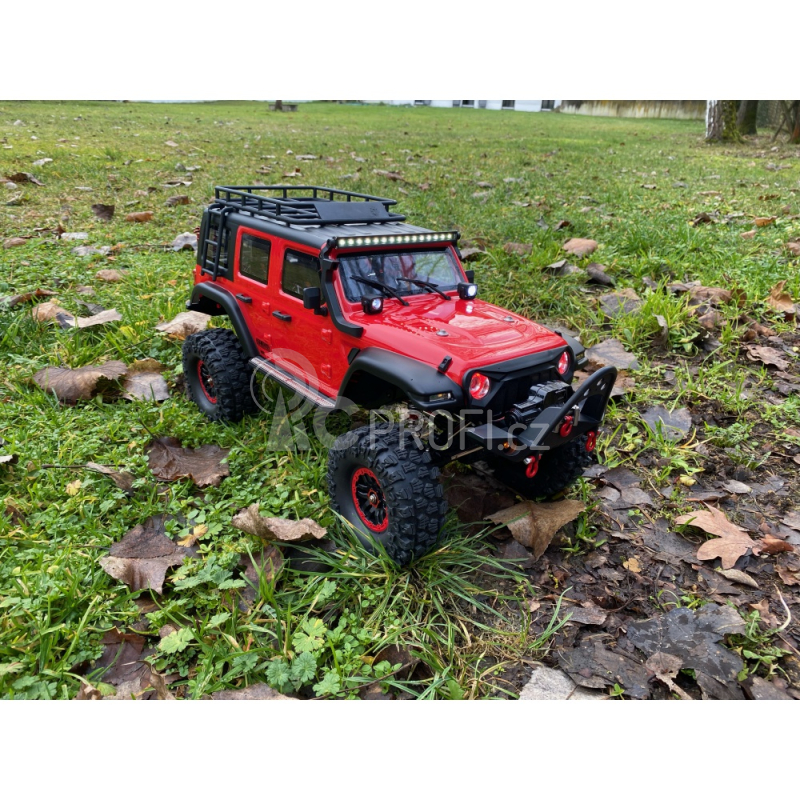 RC auto DF-4S PRO Crawler 313mm 1:10, červená