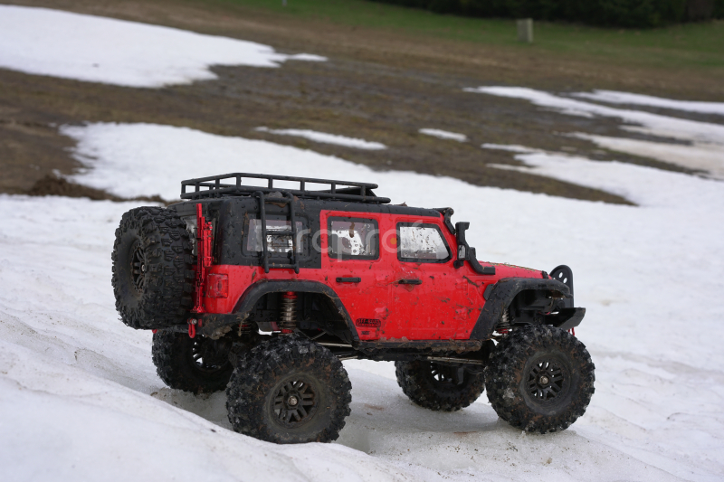 RC auto DF-4S PRO Crawler 313mm 1:10, červená