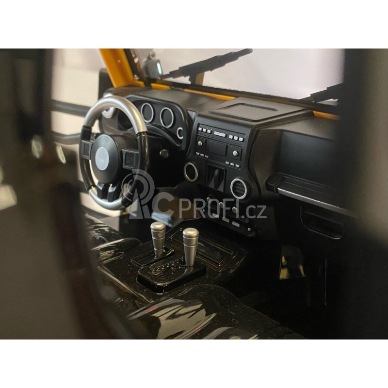 RC auto DF-4S PRO Crawler 313mm 1:10, žlutá