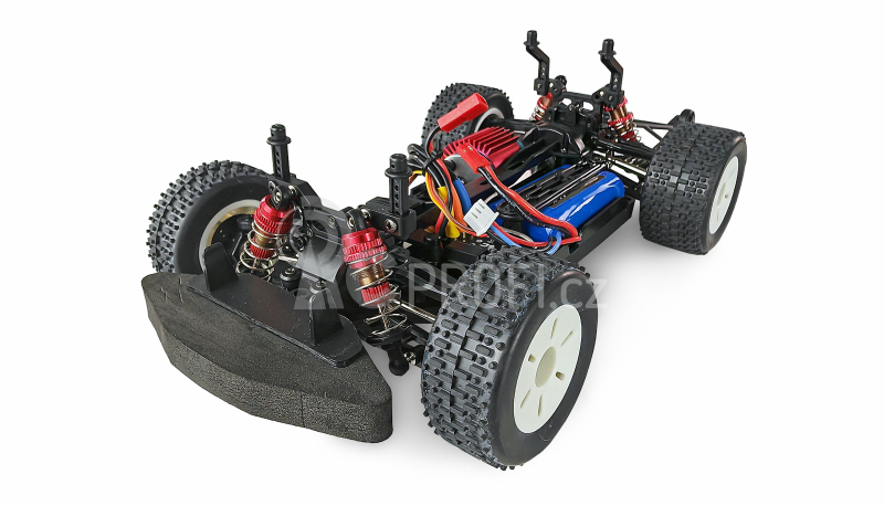 RC auto DR1.6 Drag Racer brushless, tmavě šedá