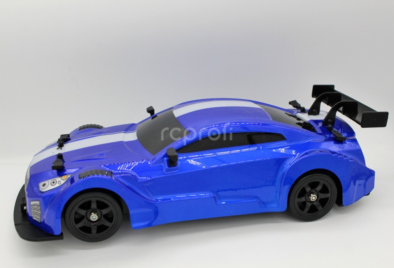 RC auto Drift Car s kouřem a LED, modrá