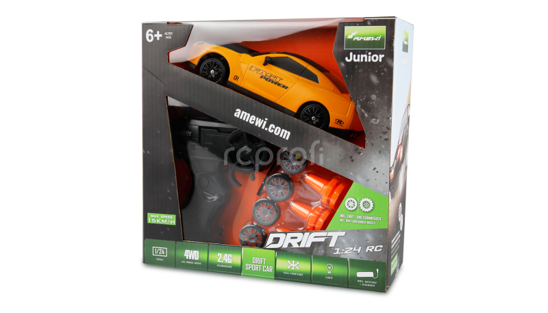 RC auto Drift Sport Car, žlutá