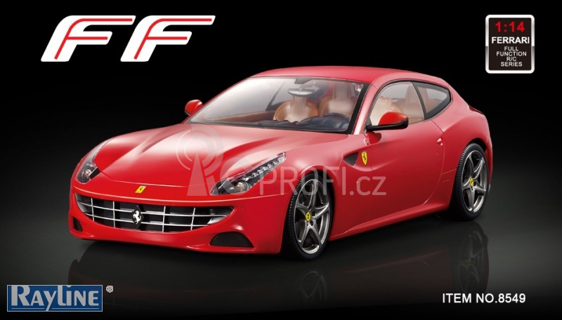 RC auto Ferrari FF Red On Road