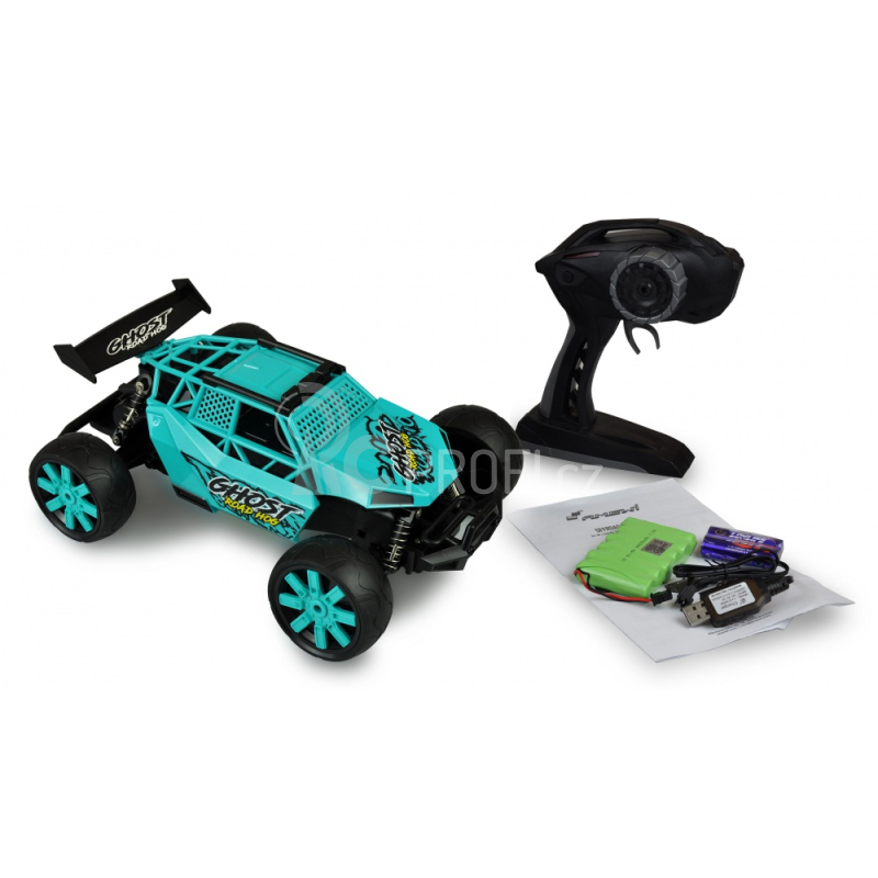 RC auto Ghost písečná buggy, tyrkysová