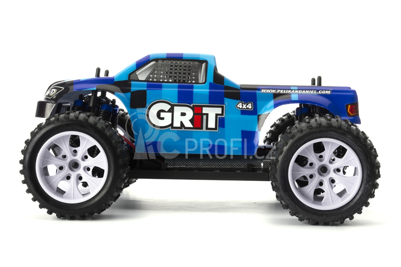 RC auto HiMOTO Monster EMXT GRIT, modré kostky