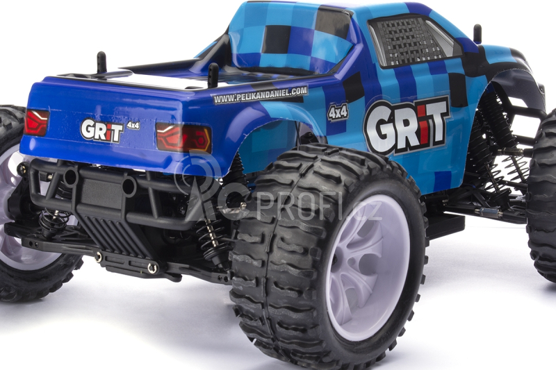 RC auto HiMOTO Monster EMXT GRIT, modré kostky