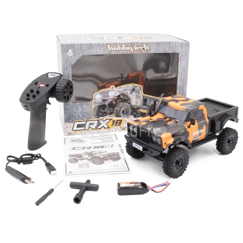 RC auto Hobbytech CRX18 Crawler 1/18, oranžová