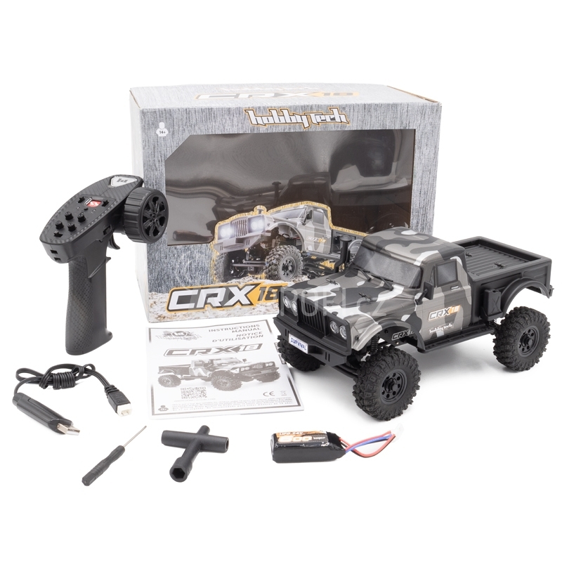 RC auto Hobbytech CRX18 Crawler 1/18, šedá