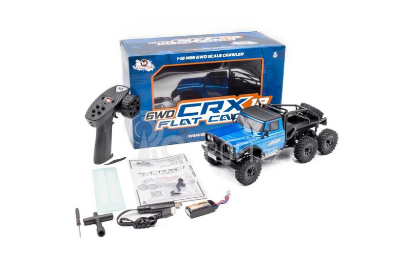 RC auto Hobbytech CRX18 Truck Trial 1/18, 6WD, krátká verze, modrá