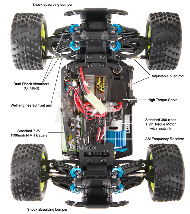 RC auto HSP Kidking 1/16 RTR