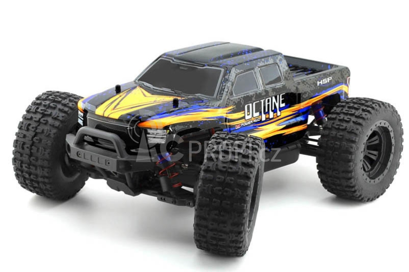 RC auto HSP Octane 1/10 RTR Monster Truck, oranžová