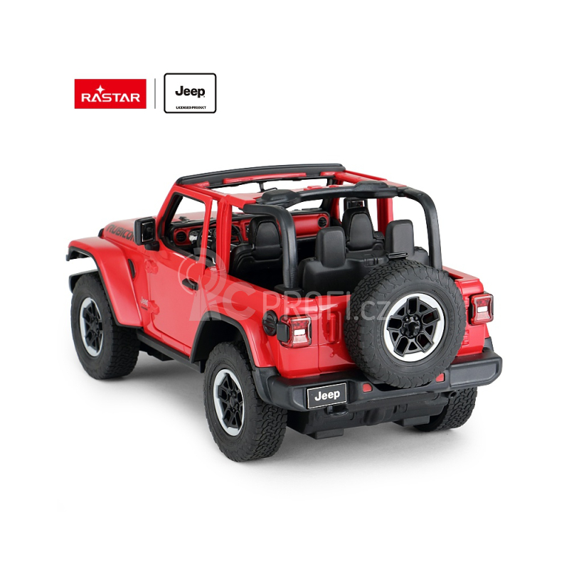 RC auto Jeep Wrangler Rubicon, červená