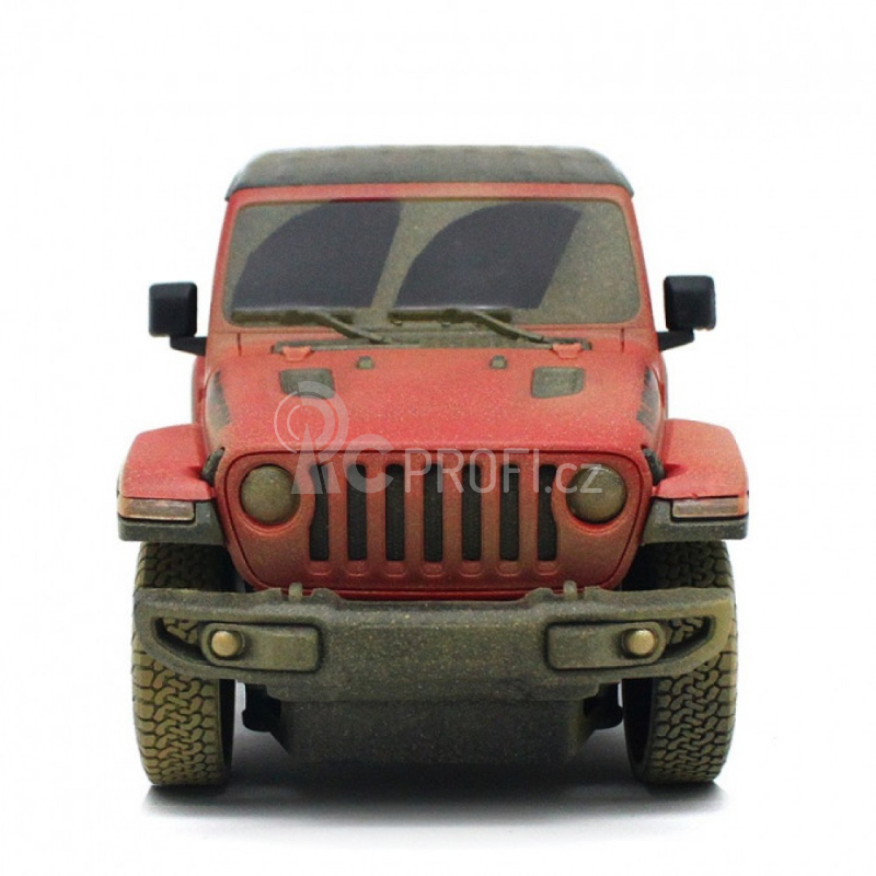 RC auto Jeep Wrangler Rubicon, červená