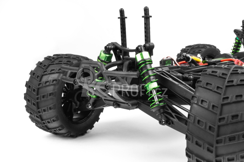 RC auto KAVAN GRT-10 Thunder Brushless 2,4 GHz 4WD Monster Truck 1:10, červená