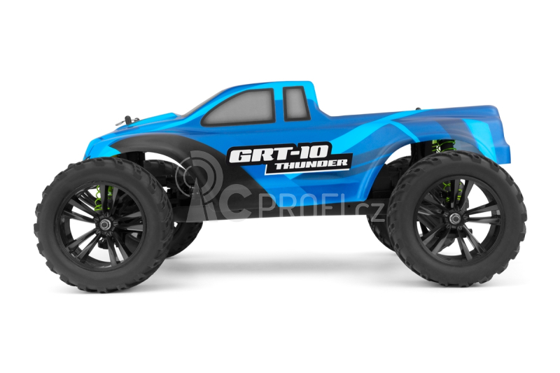RC auto KAVAN GRT-10 Thunder Brushless 2,4 GHz 4WD Monster Truck 1:10, modrá