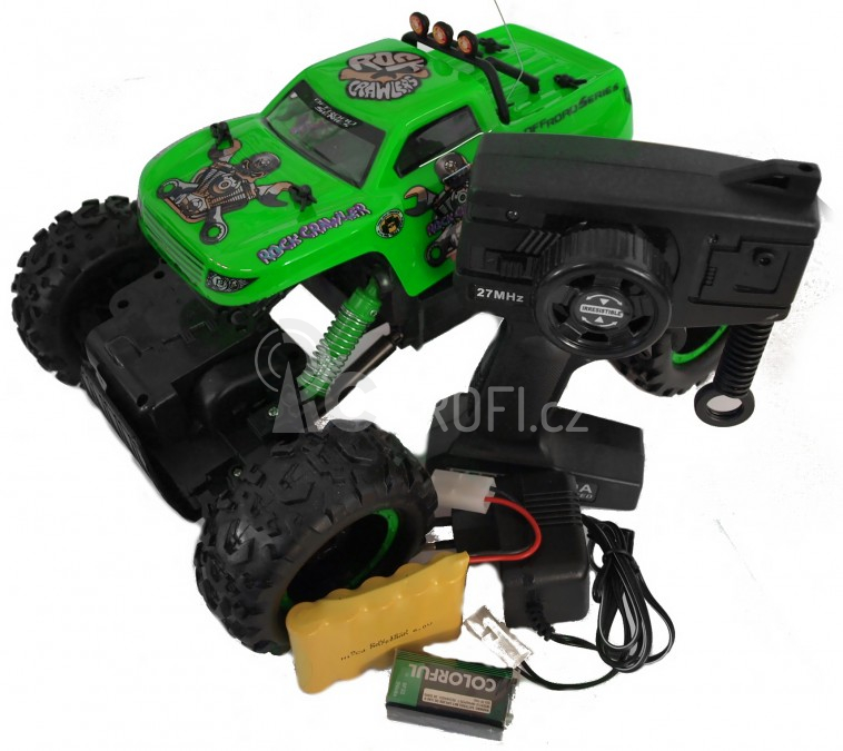 RC auto King Crawler, zelená