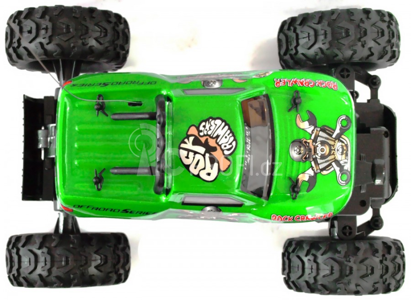 RC auto King Crawler, zelená
