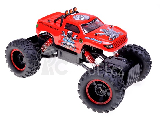 RC auto King Crawler, červená