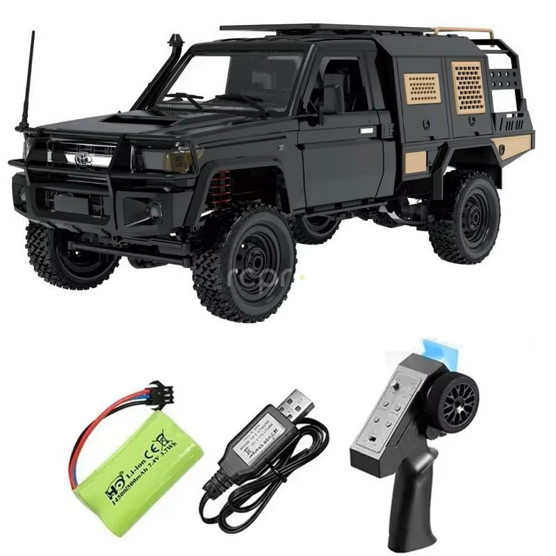 RC auto Land Cruiser Supertourer Toyota, černá + náhradní baterie