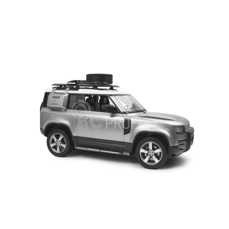 RC auto Land Rover Defender 90, stříbrná