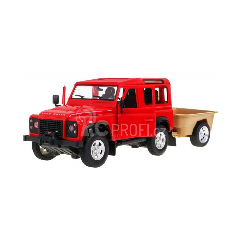 RC auto Land Rover Defender, červená