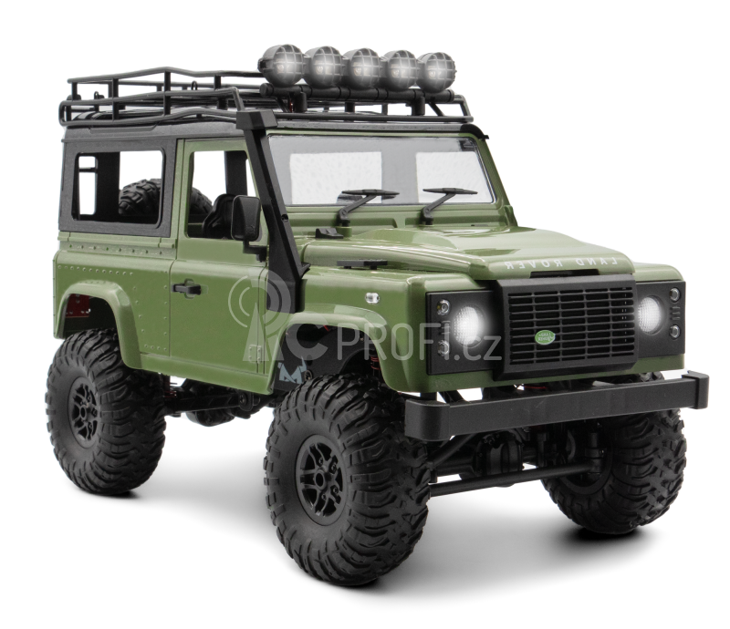 RC auto Land Rover Defender T98 1/12, zelená + náhradní baterie