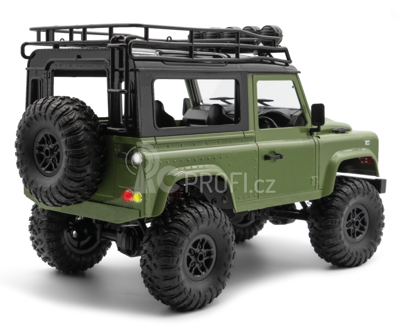 RC auto Land Rover Defender T98 1/12, zelená + náhradní baterie