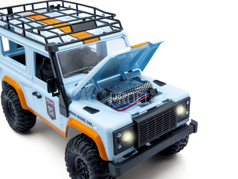 RC auto Land Rover Trail 1/12 RTR 4WD, modrá + náhradní baterie