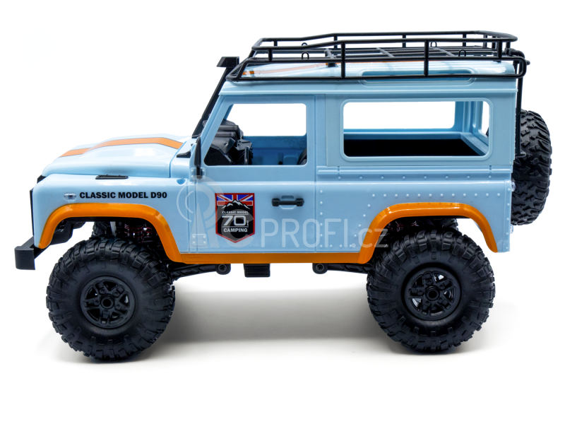 RC auto Land Rover Trail 1/12 RTR 4WD, modrá + náhradní baterie